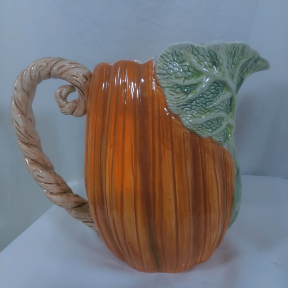 OCI Pitcher From 1989 2 Qt Pumpkin- Shaped Perfect Condition Collectable - Picture 3 of 7